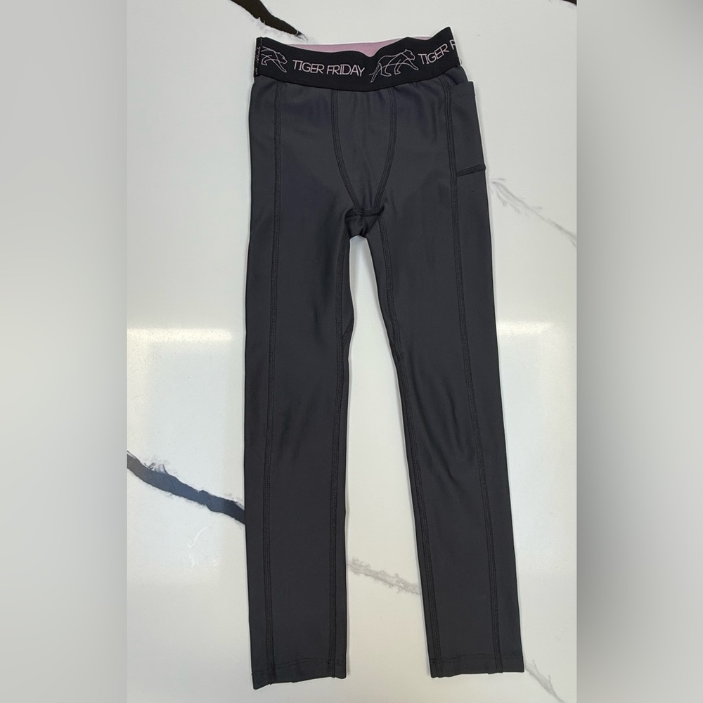 Tiger Friday - Speed of Tights - Gray / Pink Leggings